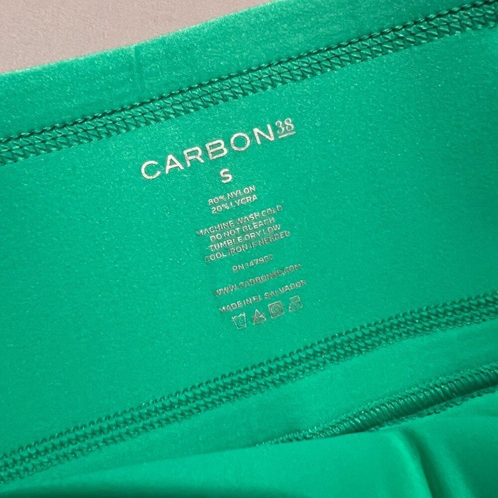 Carbon38 Green Leggings Small - image 6